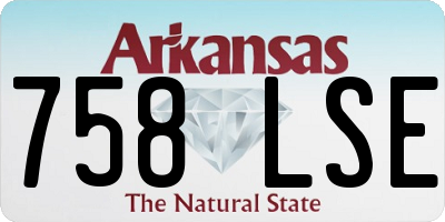 AR license plate 758LSE