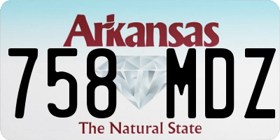AR license plate 758MDZ