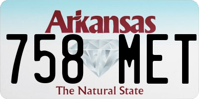 AR license plate 758MET