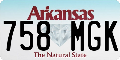 AR license plate 758MGK