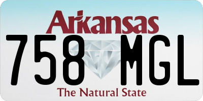 AR license plate 758MGL