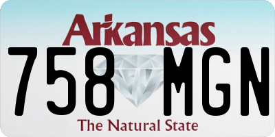 AR license plate 758MGN