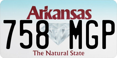 AR license plate 758MGP