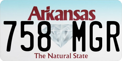 AR license plate 758MGR