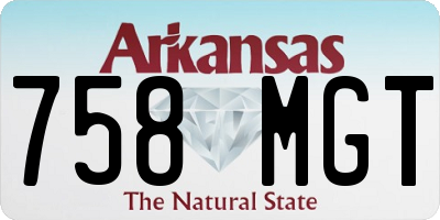 AR license plate 758MGT