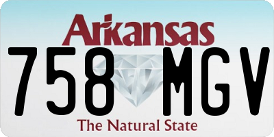 AR license plate 758MGV