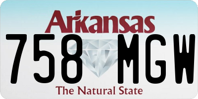 AR license plate 758MGW