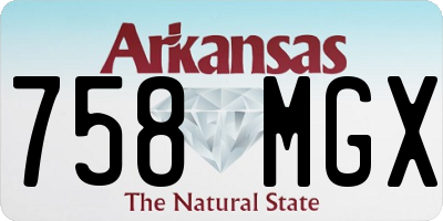 AR license plate 758MGX