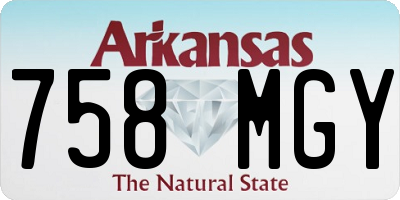 AR license plate 758MGY