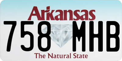 AR license plate 758MHB