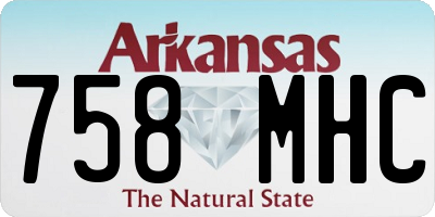 AR license plate 758MHC