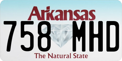 AR license plate 758MHD