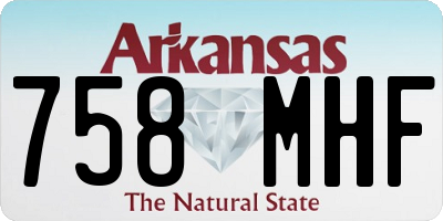 AR license plate 758MHF