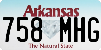 AR license plate 758MHG