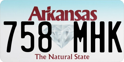 AR license plate 758MHK