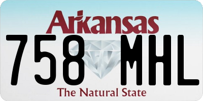 AR license plate 758MHL