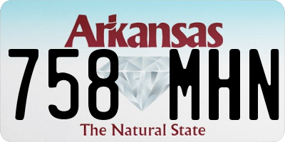 AR license plate 758MHN