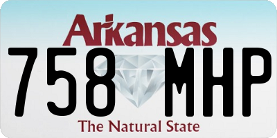 AR license plate 758MHP