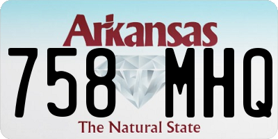 AR license plate 758MHQ