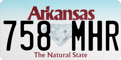 AR license plate 758MHR