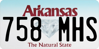AR license plate 758MHS