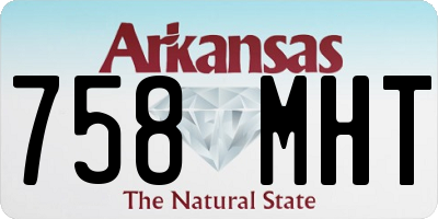 AR license plate 758MHT