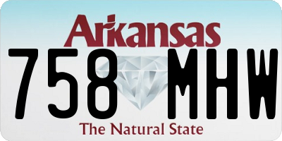 AR license plate 758MHW