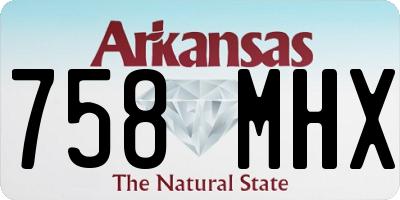 AR license plate 758MHX