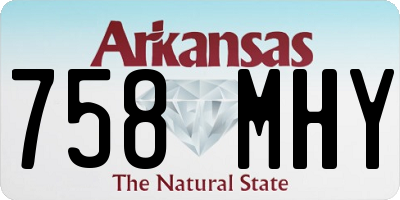 AR license plate 758MHY