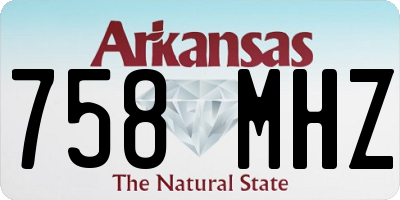 AR license plate 758MHZ