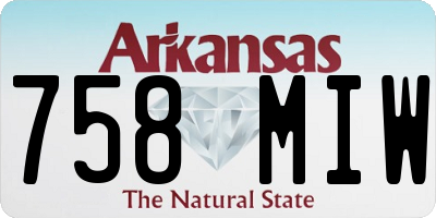 AR license plate 758MIW