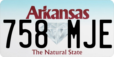 AR license plate 758MJE