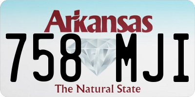 AR license plate 758MJI