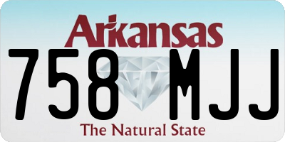 AR license plate 758MJJ