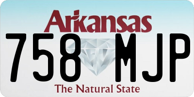 AR license plate 758MJP