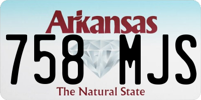 AR license plate 758MJS
