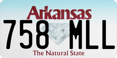 AR license plate 758MLL