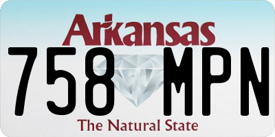 AR license plate 758MPN