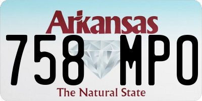 AR license plate 758MPO