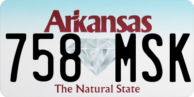 AR license plate 758MSK