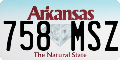 AR license plate 758MSZ