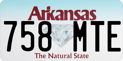 AR license plate 758MTE
