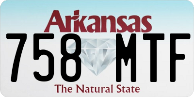 AR license plate 758MTF