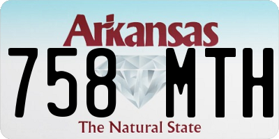 AR license plate 758MTH