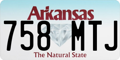 AR license plate 758MTJ