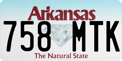 AR license plate 758MTK
