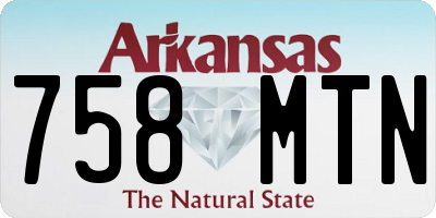 AR license plate 758MTN