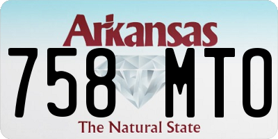 AR license plate 758MTO