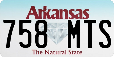 AR license plate 758MTS