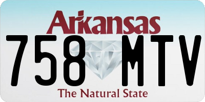AR license plate 758MTV